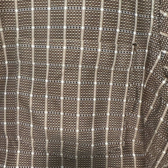 Ermenegildo Zegna Men's Brown Checkered Shirt M - Picture 5 of 9